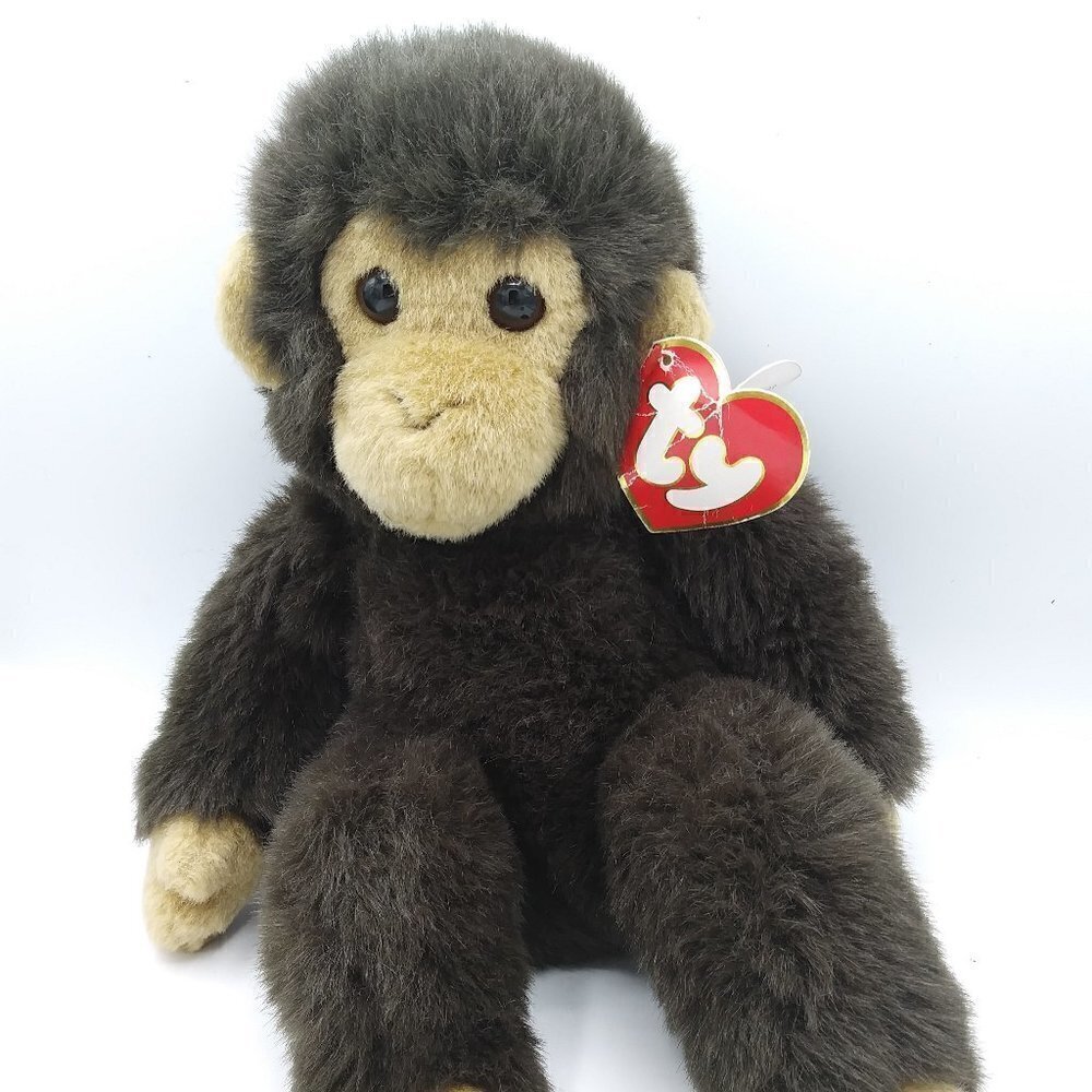 Vintage 1996 Ty Classic CHUCKLES the Monkey 14"Plush – Style 7303 - EUC - RARE